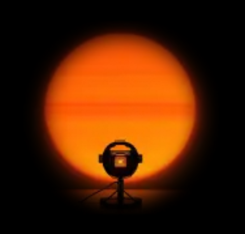 Atmosphere light example for decorative background mood in a LIVE setup