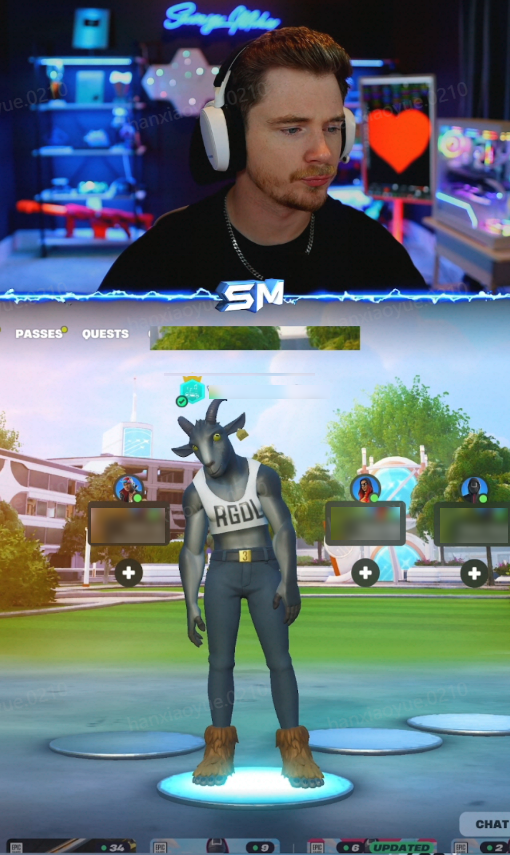 Gaming LIVE example in TikTok LIVE Studio