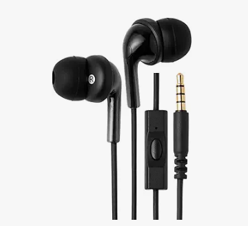 Standard wired earphones for simple streaming monitoring