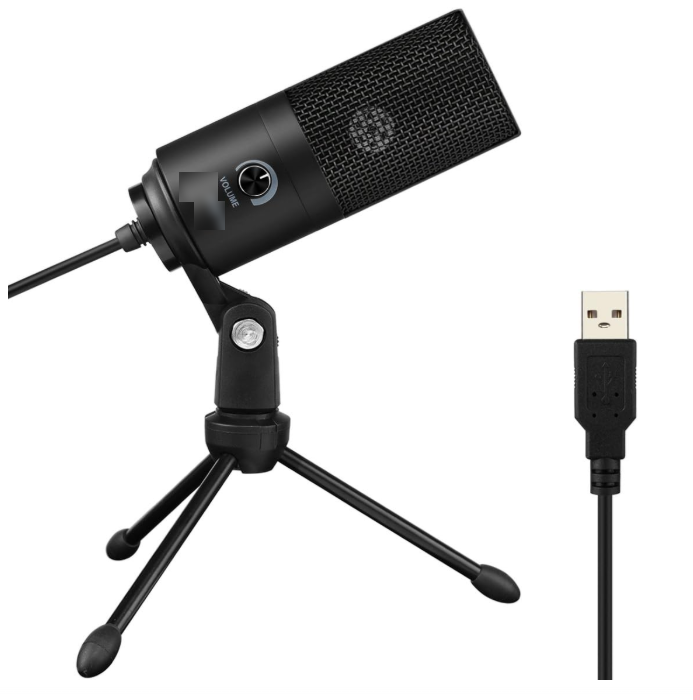 USB microphone commonly used for desk-based streaming setups